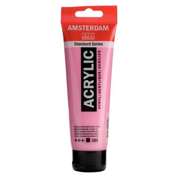 Amsterdam Akrilik Boya 120ml Tüp QUINACRIDONE ROSE LIGHT 385 ürün görseli 1