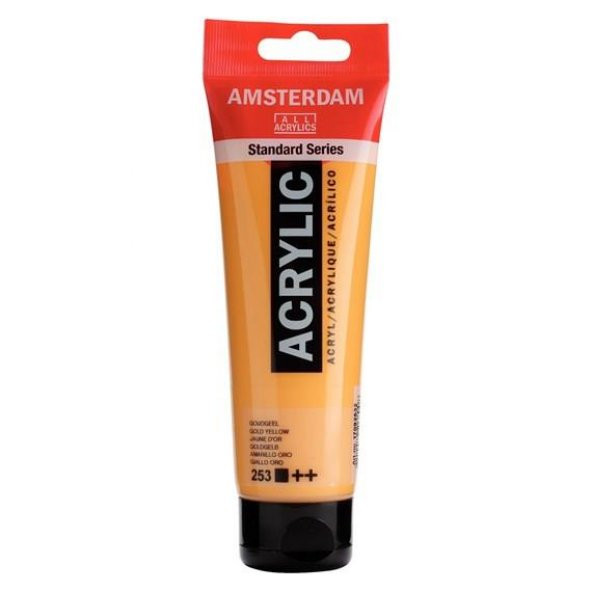Amsterdam Akrilik Boya 120ml Tüp  GOLD YELLOW 253 ürün görseli 1