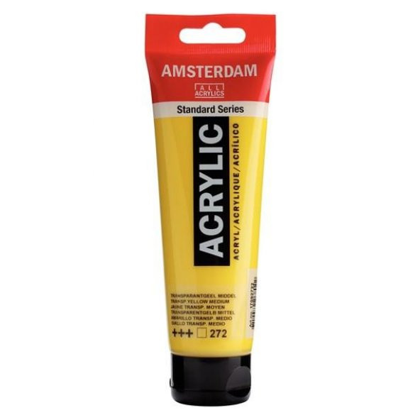 Amsterdam Akrilik Boya 120ml Tüp TRANSPARENT YELLOW MEDIUM 272 ürün görseli 1