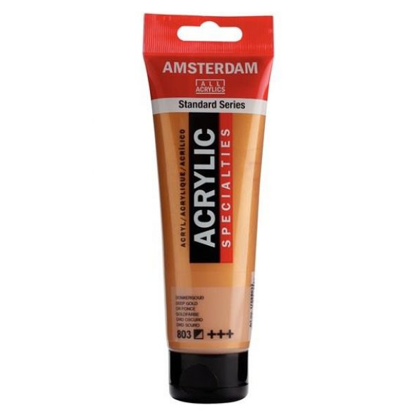 Amsterdam Akrilik Boya 120ml Tüp  METALİK DEEP GOLD 803 ürün görseli 1