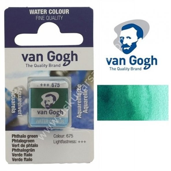 Talens Van Gogh Tablet Suluboya 1/2 Phthalo Green- 675 ürün görseli 1