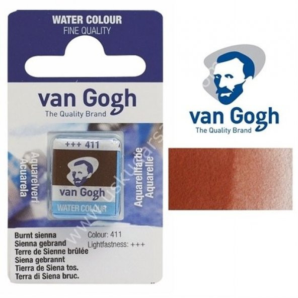 Talens Van Gogh Tablet Suluboya 1/2 Burnt Sienna- 411 ürün görseli 1