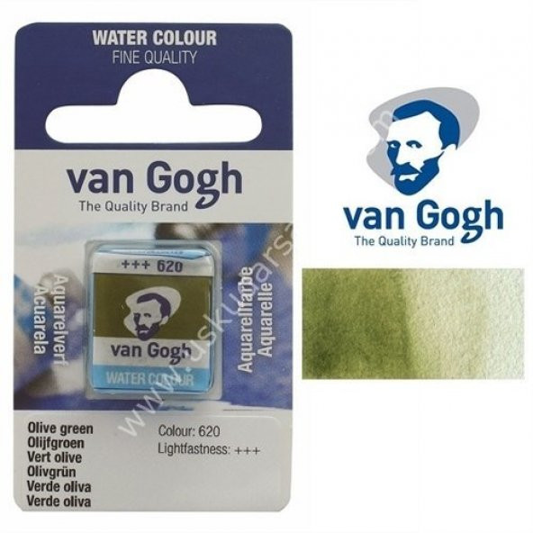 Talens Van Gogh Tablet Suluboya 1/2 Olive Green- 620 ürün görseli 1