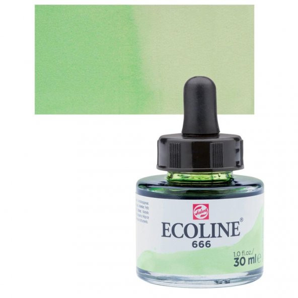 Talens Ecoline Sıvı Suluboya 30 ml. 666 Pastel Green ürün görseli 1