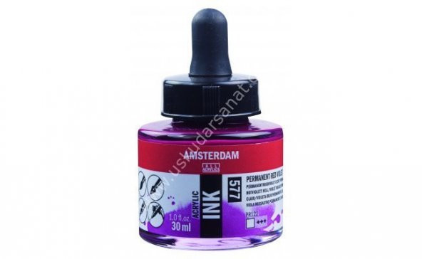 Amsterdam Sıvı Akrilik Mürekkep 30ml 577 Permanent Red Violet ürün görseli 1