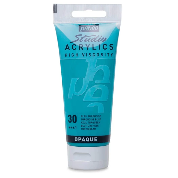 Pebeo Studio Yüksek Viskoziteli Akrilik Boya 100 ml Turquoise Blue 30 ürün görseli 1