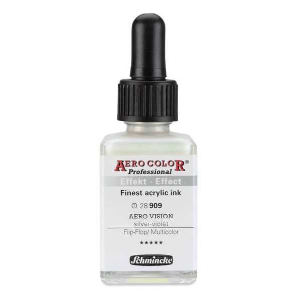 Schmincke Aero Color Profesyonel Akrilik Mürekkep 28 ml Aero Vision Silver-Violet 909 ürün görseli 1