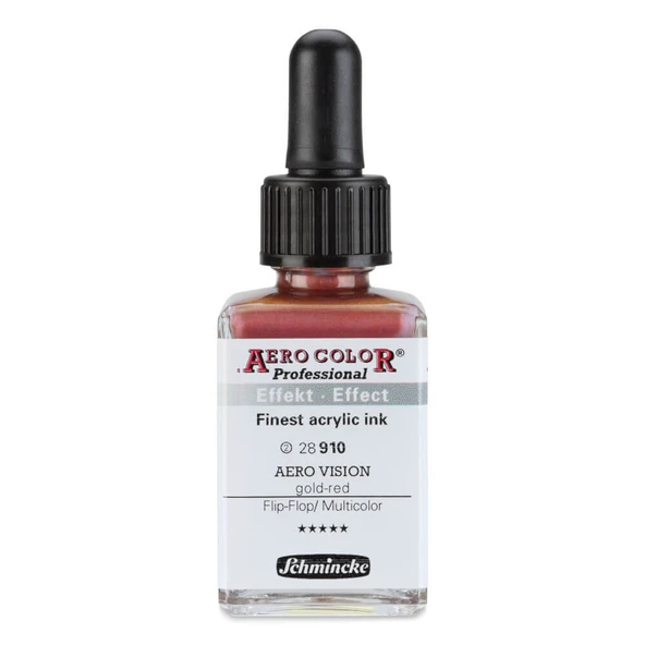 Schmincke Aero Color Profesyonel Akrilik Mürekkep 28 ml Aero Vision Gold-Red 910 ürün görseli 1