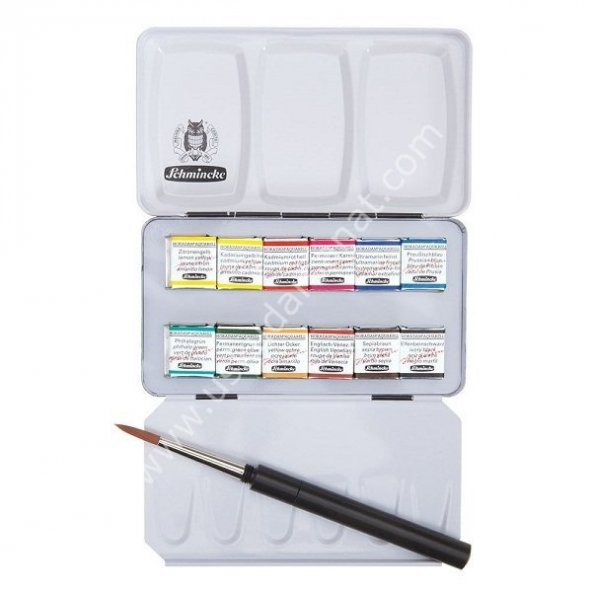 Horadam Aquarell 74012 Metal kutu Suluboya Set 12x1/2 Pans ürün görseli 1