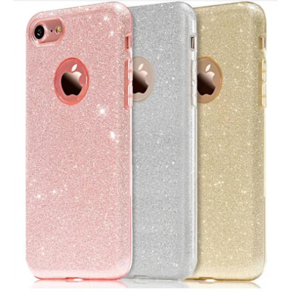 Apple iphone 7/8 için Simli Parlayan Slikon Kılıf - Resim 2