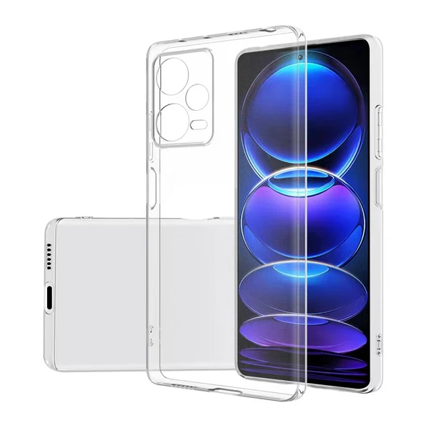 Vendas Xiaomi Redmi Note 12 Pro 5G Fora Serisi Kamera Korumalı Şeffaf Silikon Kılıf ürün görseli 1
