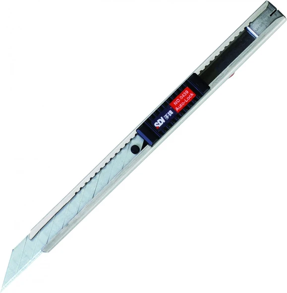 SDI Dar Maket Bıçağı Otomatik Kilitlemeli -Çelik / 0439C ürün görseli 1
