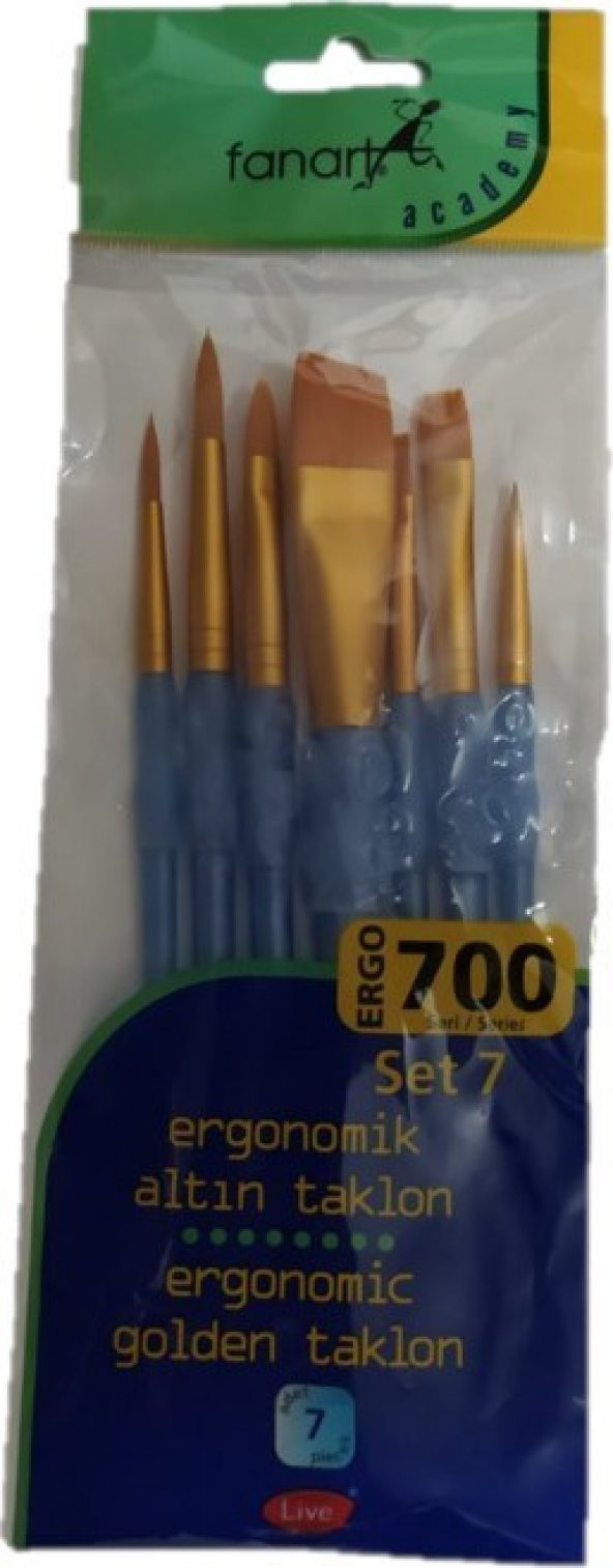 Fanart 700 Serisi Ergonomik Altın Taklon Set-7 7li ürün görseli 1