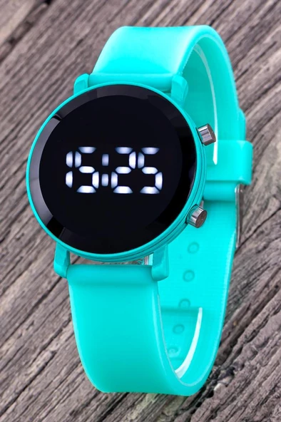 Mint Yeşil Dijital Led Çocuk Saati Kız/erkek Hediye Bileklik Saat ST-304311 ürün görseli 1