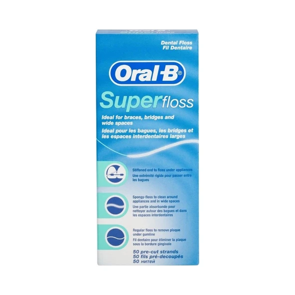 Oral-B Super Floss Diş İpi 50 Adet x 2 ürün görseli 1