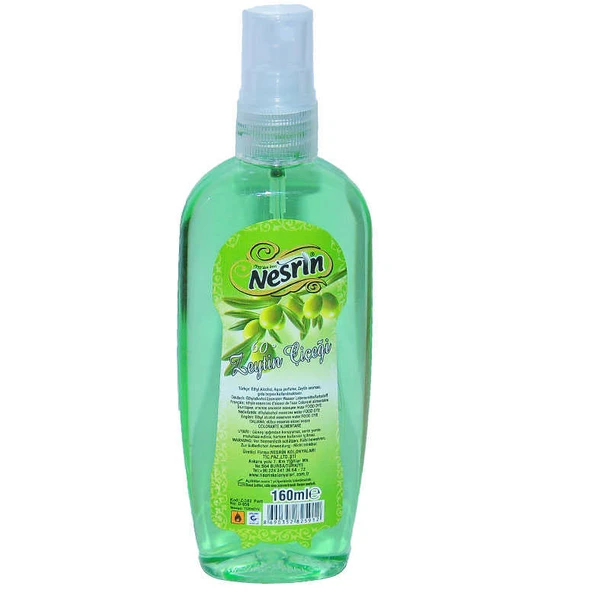 Zeytin Çiçeği Kolonyası 60 Derece Pet Şişe Sprey 160 ML ürün görseli 1
