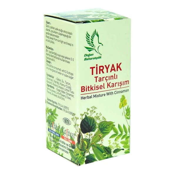 Tiryak Tarçınlı Bitkisel Karışım 50 cc - Resim 4