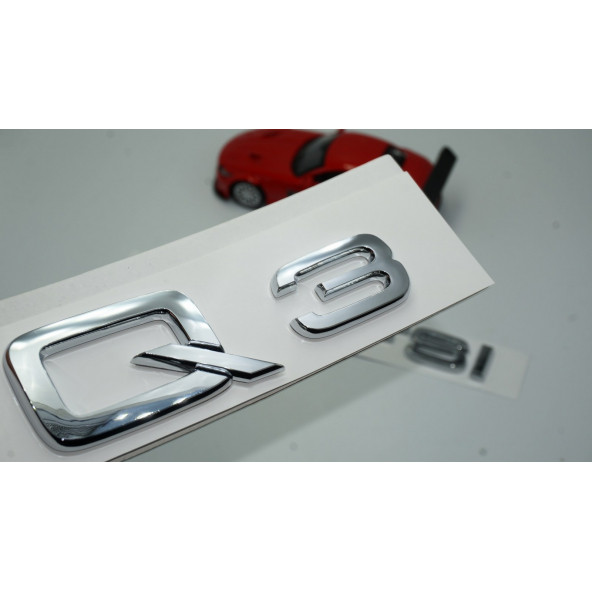 Audi Q3 30 TFSi Krom ABS 3M 3D Bagaj Yazı Logo Orjinal Ürün ürün görseli 1