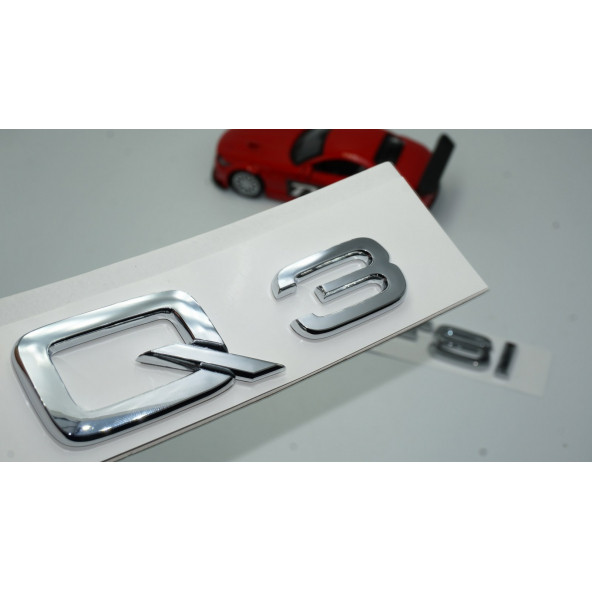 Audi Q3 35 TFSi Krom ABS 3M 3D Bagaj Yazı Logo Orjinal Ürün ürün görseli 1