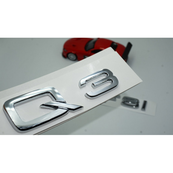 Audi Q3 40 TFSi Krom ABS 3M 3D Bagaj Yazı Logo Orjinal Ürün ürün görseli 1