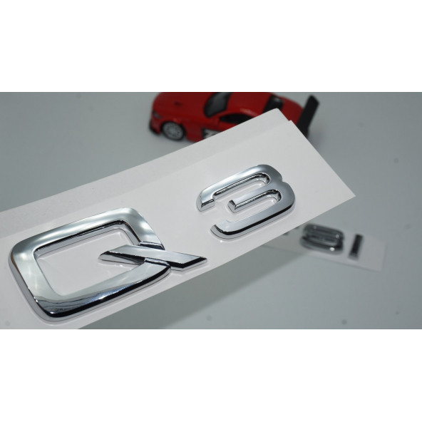 Audi Q3 45 TFSi Krom ABS 3M 3D Bagaj Yazı Logo Orjinal Ürün ürün görseli 1