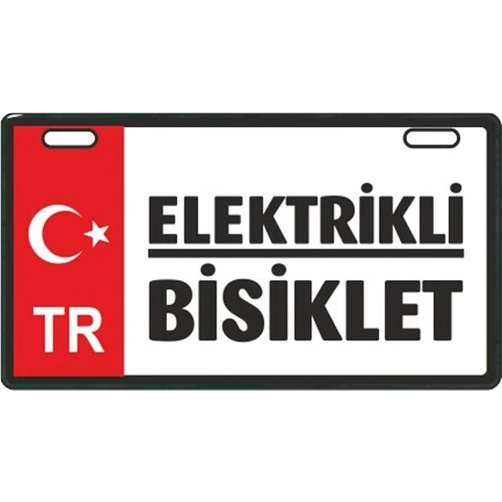 Kırmızı Elektrikli Bisiklet E-Bike Plakalık ürün görseli 1