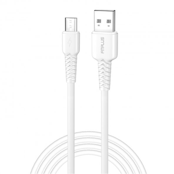 FitPlus Bianca B421 USB - Micro USB Flex Şarj Kablosu 2.4A 1mt - Resim 2