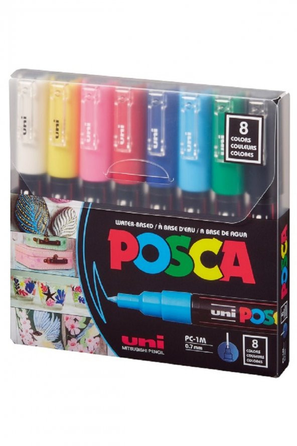 Poster Markörü Posca Set Pc-1m/8c Ana Renk 8 Li ürün görseli 1