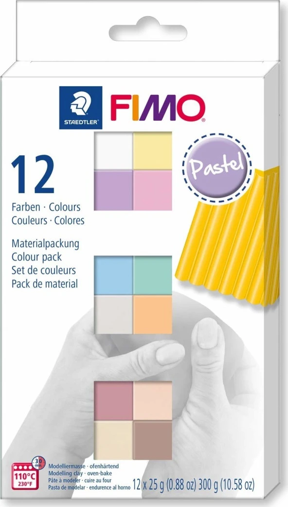 Staedtler Fimo Pastel Modelleme Kili Seti 12 Renk ürün görseli 1