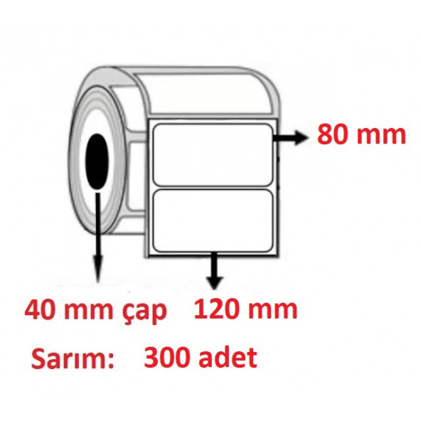 80X120 KUŞE ETİKET ( 300 lü ) ürün görseli 1