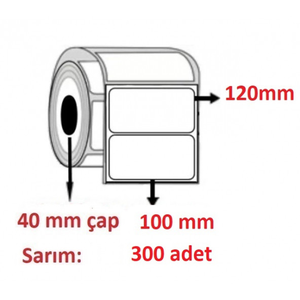 100X120 KUŞE ETİKET ( 300 lü ) ürün görseli 1
