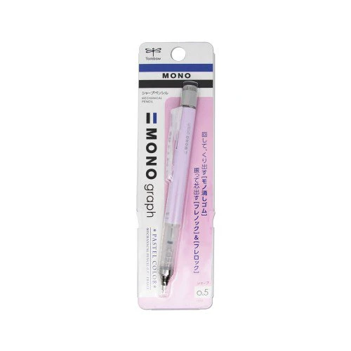 Tombow MonoGraph Mekanik Uçlu Kalem 0,5mm Blisterli Pastel Lavanta ürün görseli 1