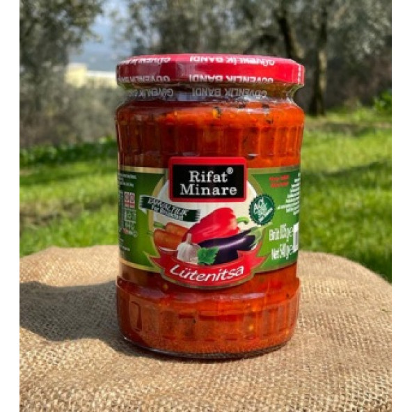 Rifat Minare Lütenitsa (BALKAN SOSU) Kahvaltılık Acı Sos ( AZ ACILI) (580 cc) ürün görseli 1