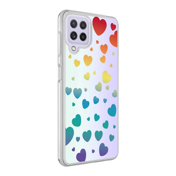 Galaxy M32 Kılıf Zore M-Blue Desenli Kılıf ürün görseli 1