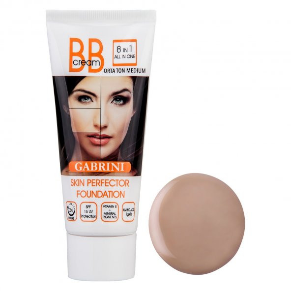 GABRINI BB KREM FONDOTEN MEDIUM ORTA TON 50 ML ürün görseli 1