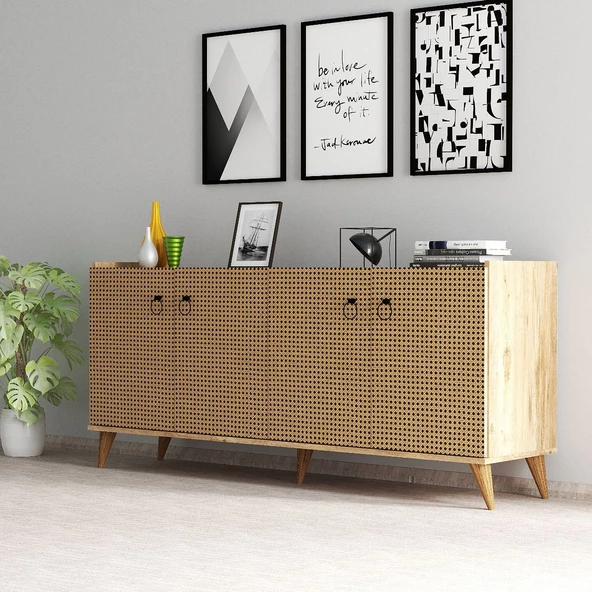 Modern Konsol Çam Hazeran Kapaklı  - KSL0104 ürün görseli 1