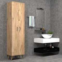 2 Kapılı 49cm Banyo Dolabı Çam - BDL0102 - Resim 5