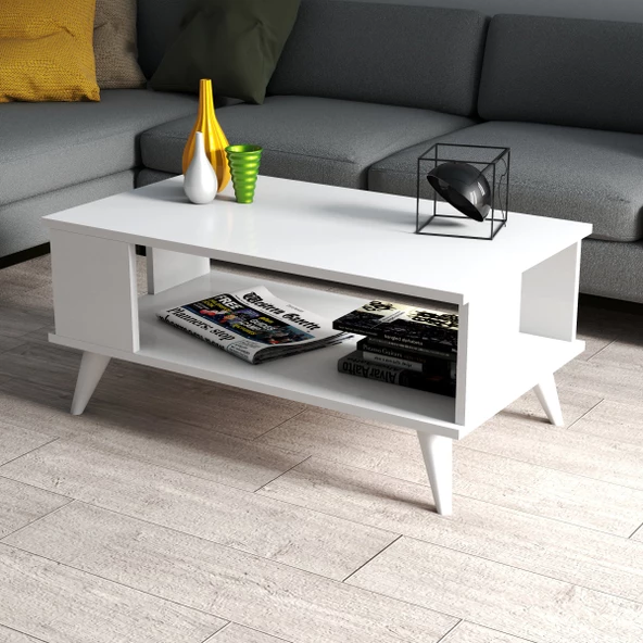 Orta Sehpa Beyaz- SHP0101 - Resim 2