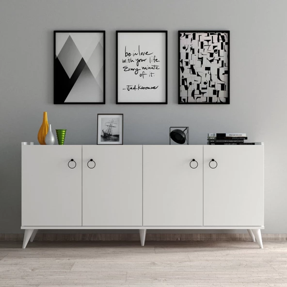 Modern Konsol Beyaz - KSL0101 ürün görseli 1