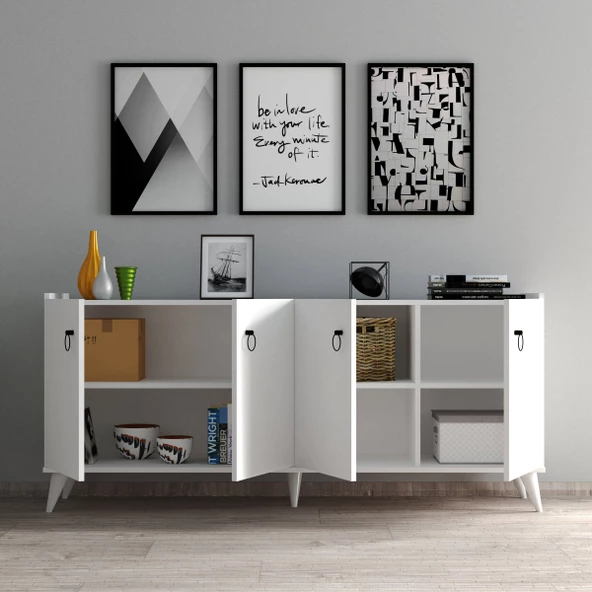 Modern Konsol Beyaz - KSL0101 - Resim 3