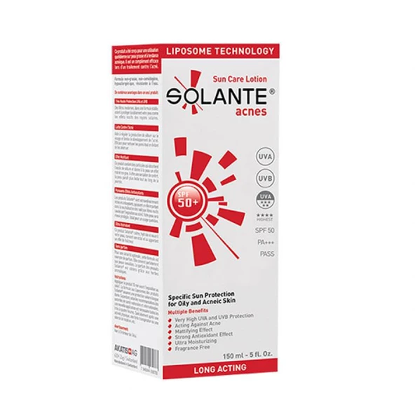 Solante Acnes Sun Care Lotıon Spf50+ Action Longue Duree 150Ml ürün görseli 1