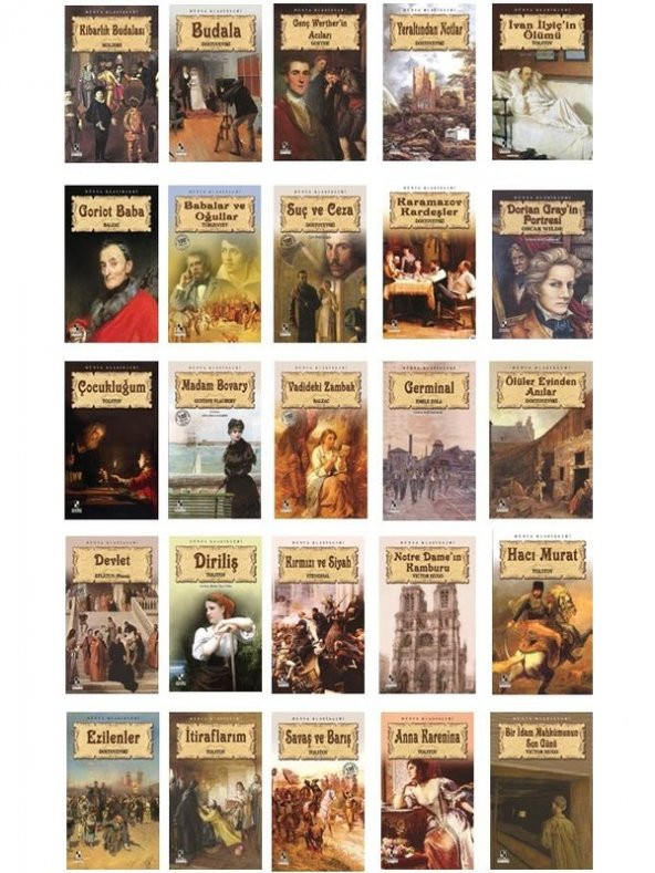 Dünya Klasikleri 25 Kitap Seti ürün görseli 1