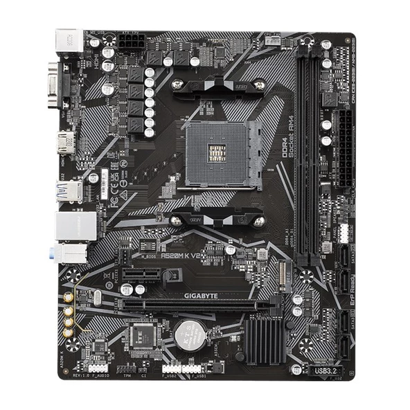 Gigabyte A520M K V2 D4 AM4 Vga Hdmi - Resim 2