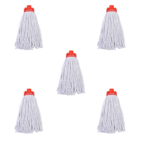 Titiz İspanyola Yedek Vidalı Cotton Mop / Mop Başlığı / Paspas Ucu - 5 Adet ürün görseli 1