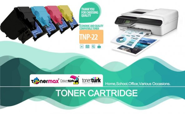 Konica Minolta TNP-22 Muadil Toner Sarı / Bizhub C35 / C35P ürün görseli 1