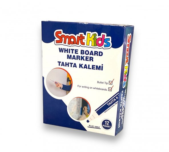 Smart Kıds 3569 Tahta Kalemi - Mavi – 12 Li Paket ürün görseli 1