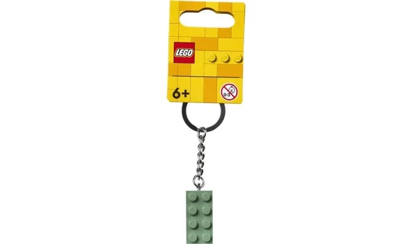 LEGO Brick 854159 2x4 Sand Green Key Chain ürün görseli 1