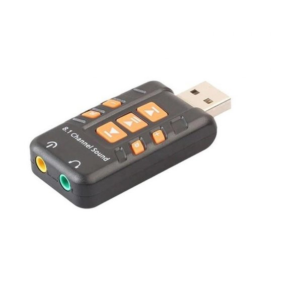 Harici 8.1 Kanal Usb Çevirici 3.5mm Mikrofonlu Ses Kartı 4753 ürün görseli 1