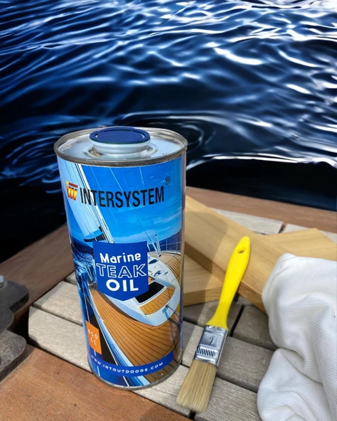 Marine Teak Oil, Teknelerinizin Koruyucusu, Tik Yağı, IROKO Yağı, Ahşap, Tekne, Güverte, Deck, Mobilya Bakım 850cc ürün görseli 1