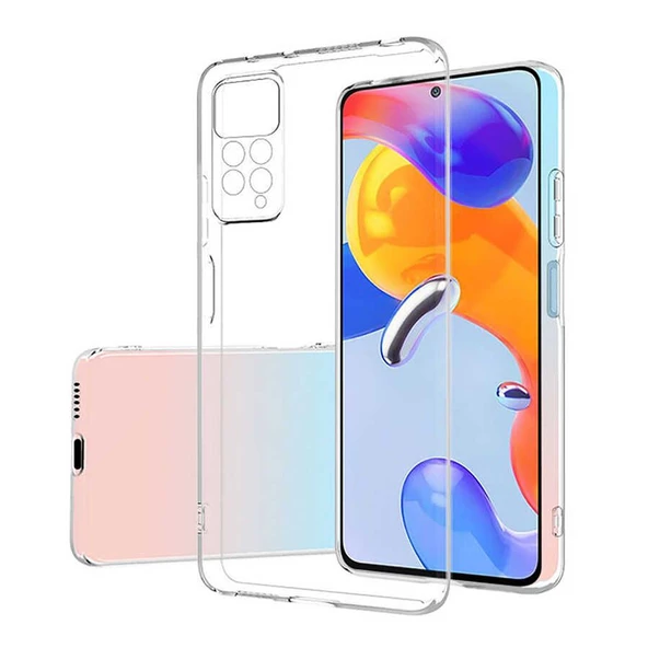 Gpack Xiaomi Redmi Note 12 Pro 4G Kılıf Süper Silikon Lüx Kamera Korumalı Şeffaf ürün görseli 1